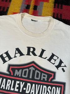 Vintage Distressed 1998 Harley Davidson Logo Tee (2XL)