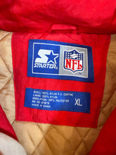 Load image into Gallery viewer, Vintage 90s San Francisco 49ers Starter Puffer Jacket (XL)
