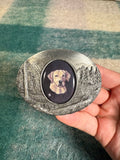 Vintage Lab Belt Buckle