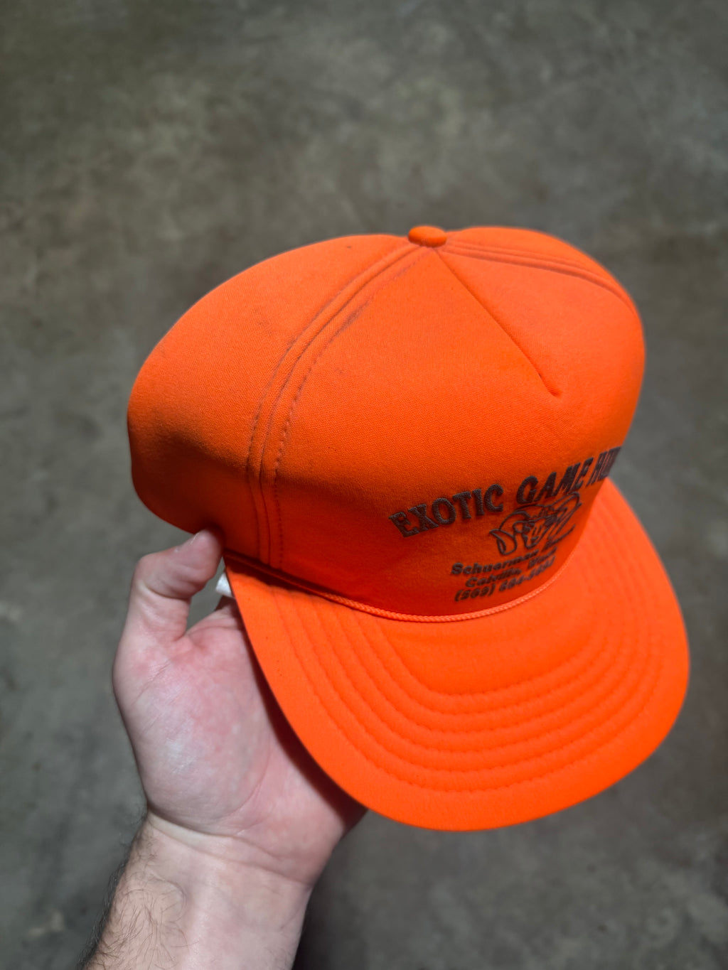 Vintage Exotic Game Hunts Hidden Pocket Snapback