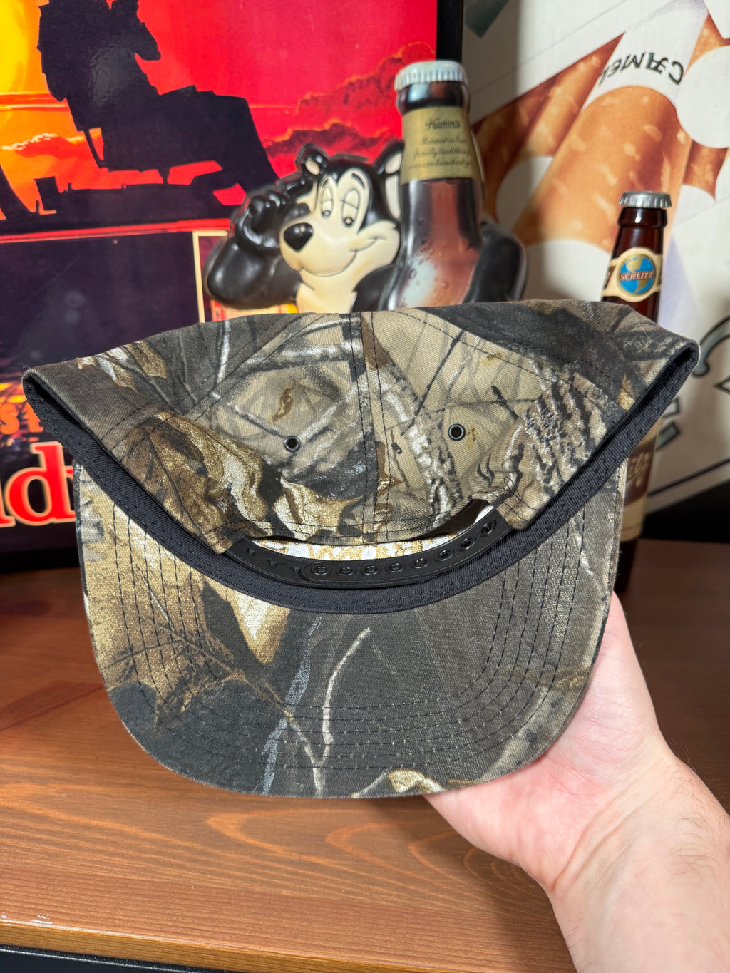 Vintage Crow’s Seed K Products Snapback Camo Hat