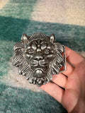 Vintage 3D Lion Head Belt Buckle
