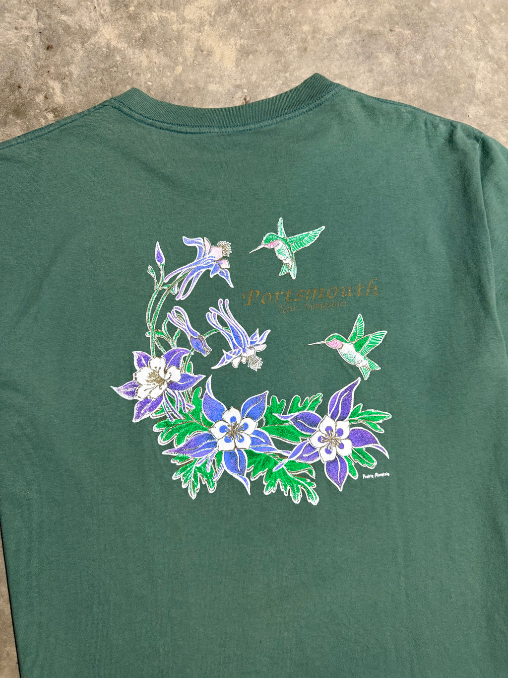 Vintage 90s Luray Caverns Wolves/Hummingbirds Double Sided Tee (XL)
