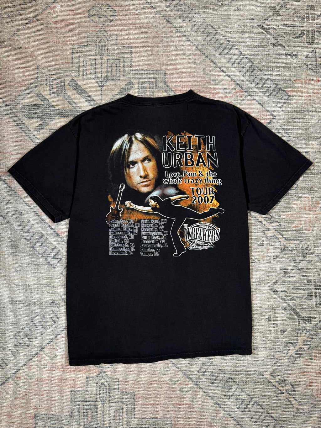 2007 Keith Urban Double Sided Concert Tee (XL)