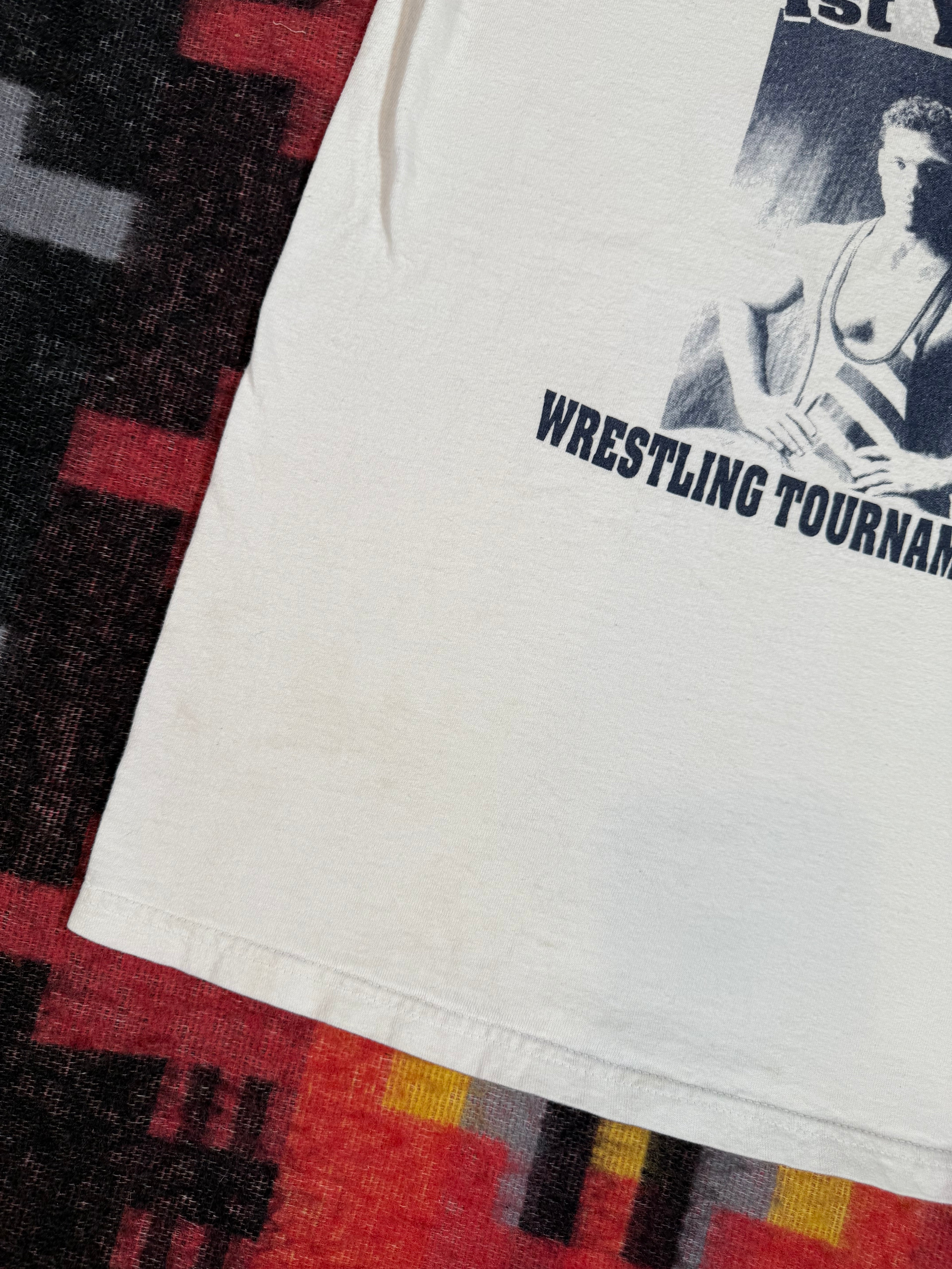 Vintage 1998 Kurt Angle Wrestling Tournament Shirt (M)