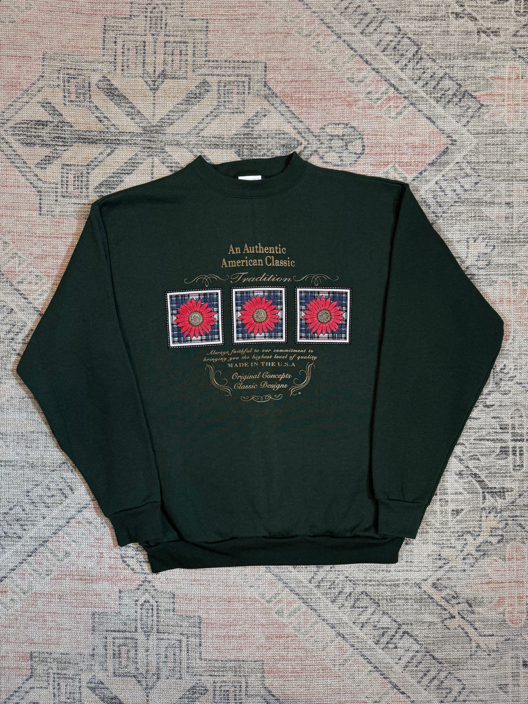Vintage 90s American Classics Flower Crewneck (M)