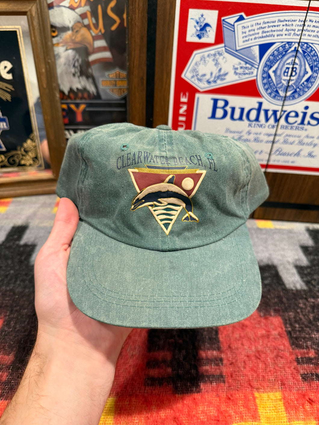 Vintage Clearwater Beach Strap Hat