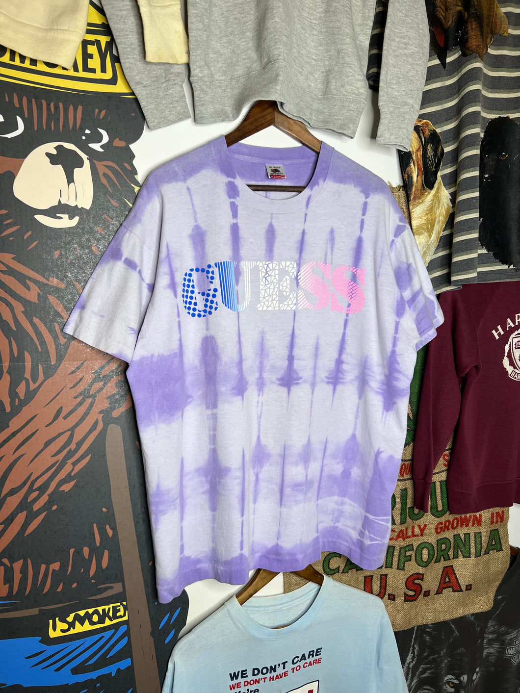 Vintage 90s Guess Tie Dye Tee (XL)