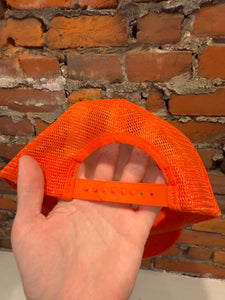 Vintage Sharon Speedway Orange Trucker Hat