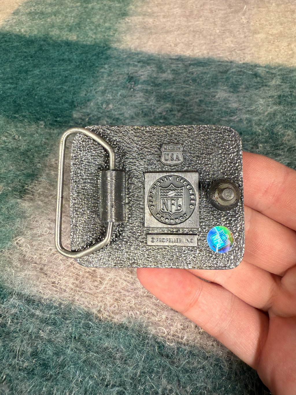 Vintage Minnesota Vikings Square Belt Buckle