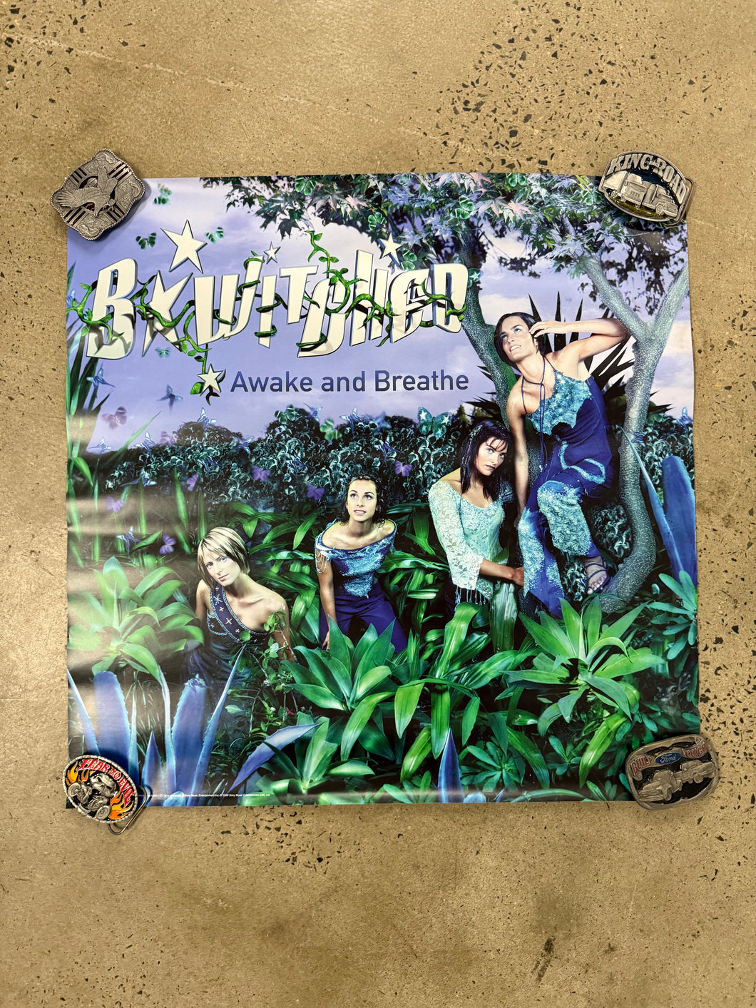 Vintage 1999 B*Witched Awake and Breathe Album Poster (24x24)