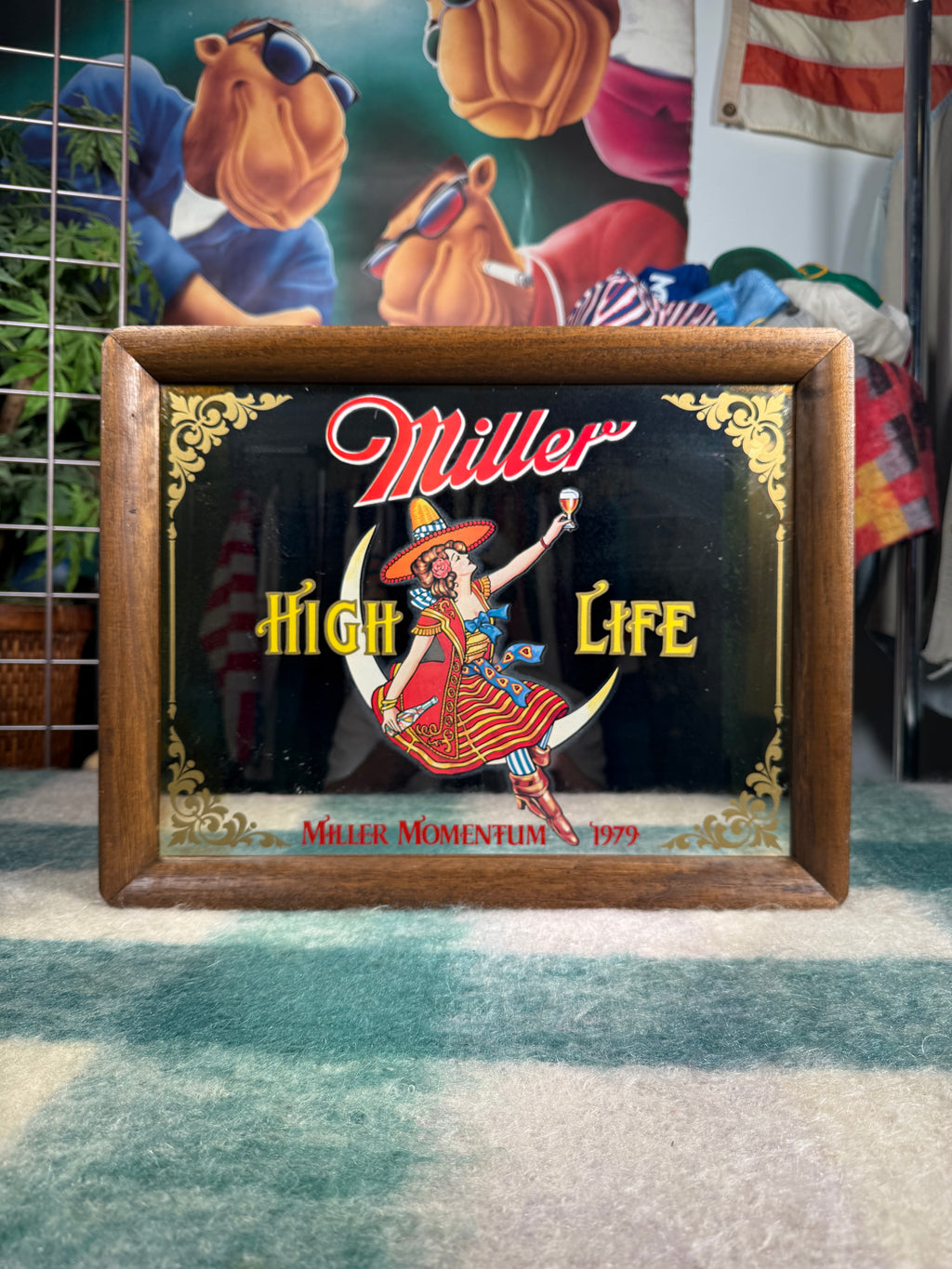 Vintage 1979 Miller High Life Mirror