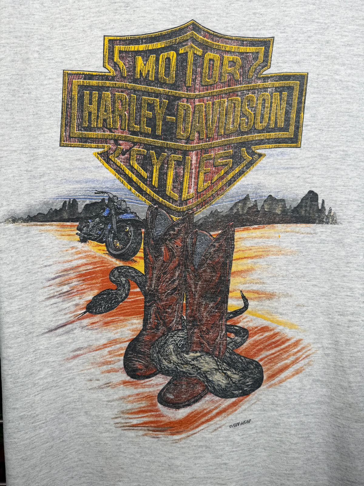 Vintage 90s Harley Davidson Snake T-Shirt (L)