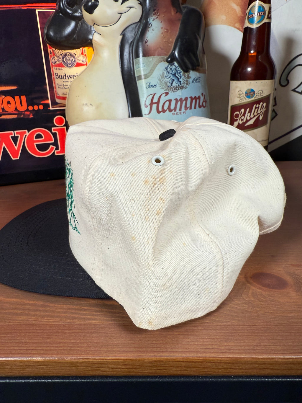 Vintage Golden Harvest Seed Deer K Products Snapback Hat (Flaws)