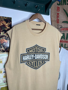 Vintage Duck Farmers Harley Davidson Cutoff Tee (XL)