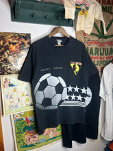 Load image into Gallery viewer, Vintage 90s Soccer All Over Print Tee (L)
