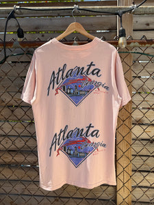 Vintage Distressed Javaman Coffee/Atlanta Georgia Mountain Gear Test Print Shirt (L/XL)