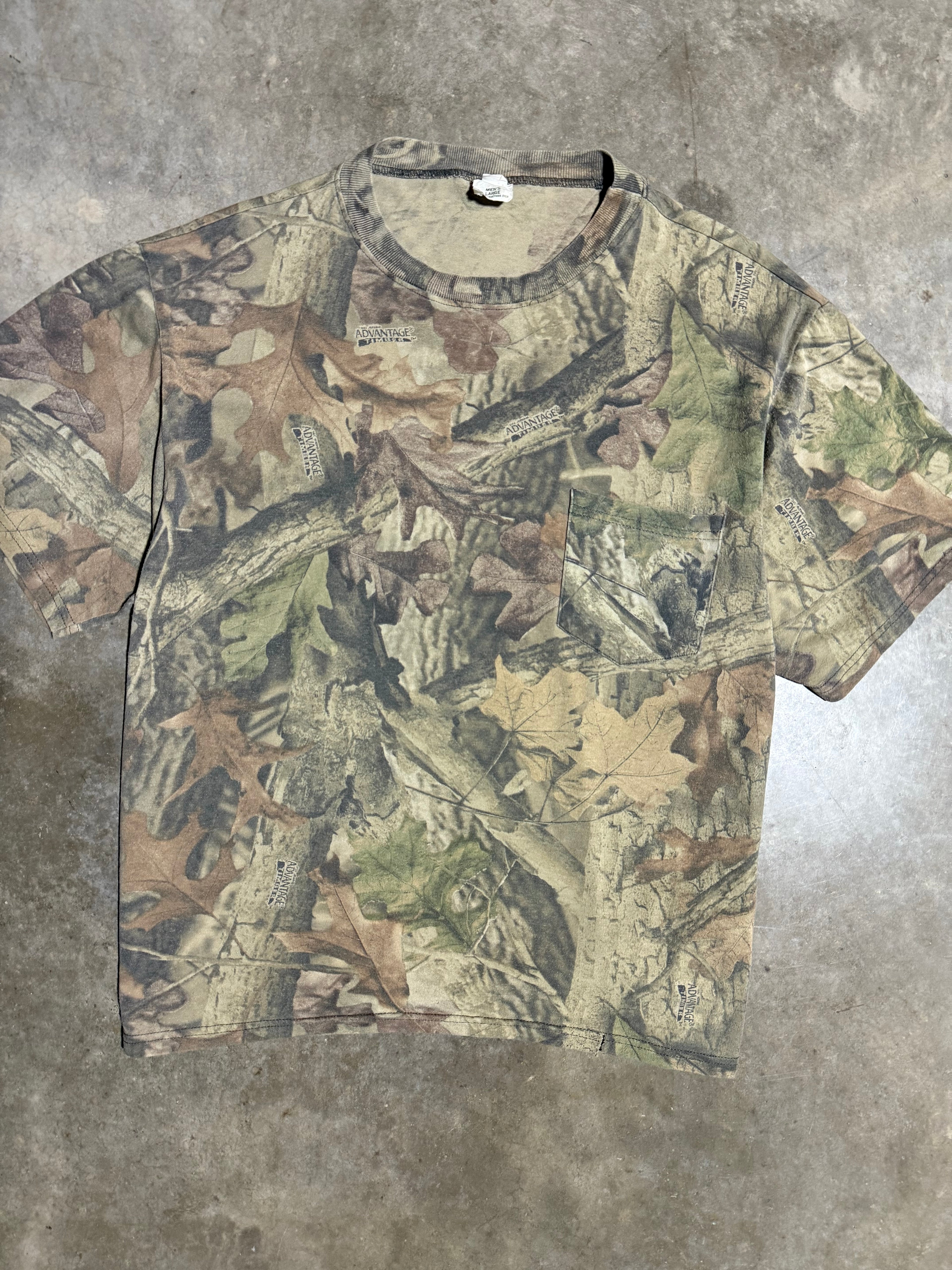 Vintage 80s Camo T-Shirt (XL)