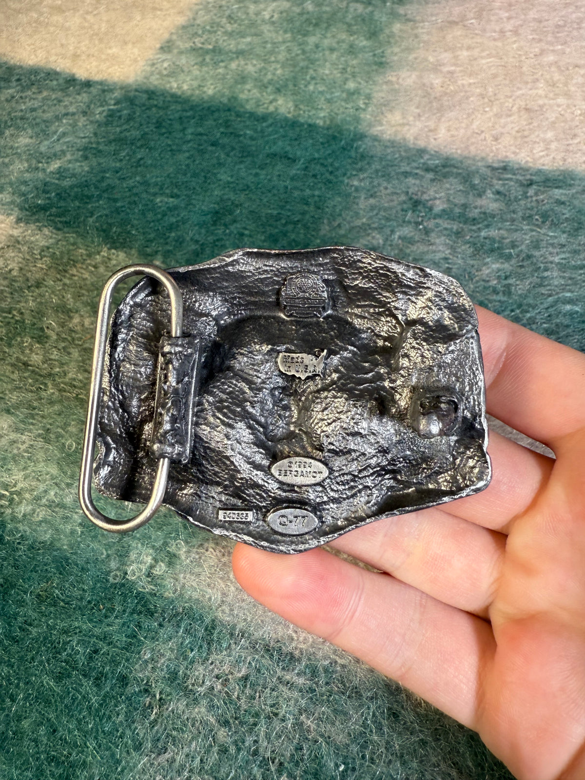 Vintage 3 Face Grim Reaper Belt Buckle