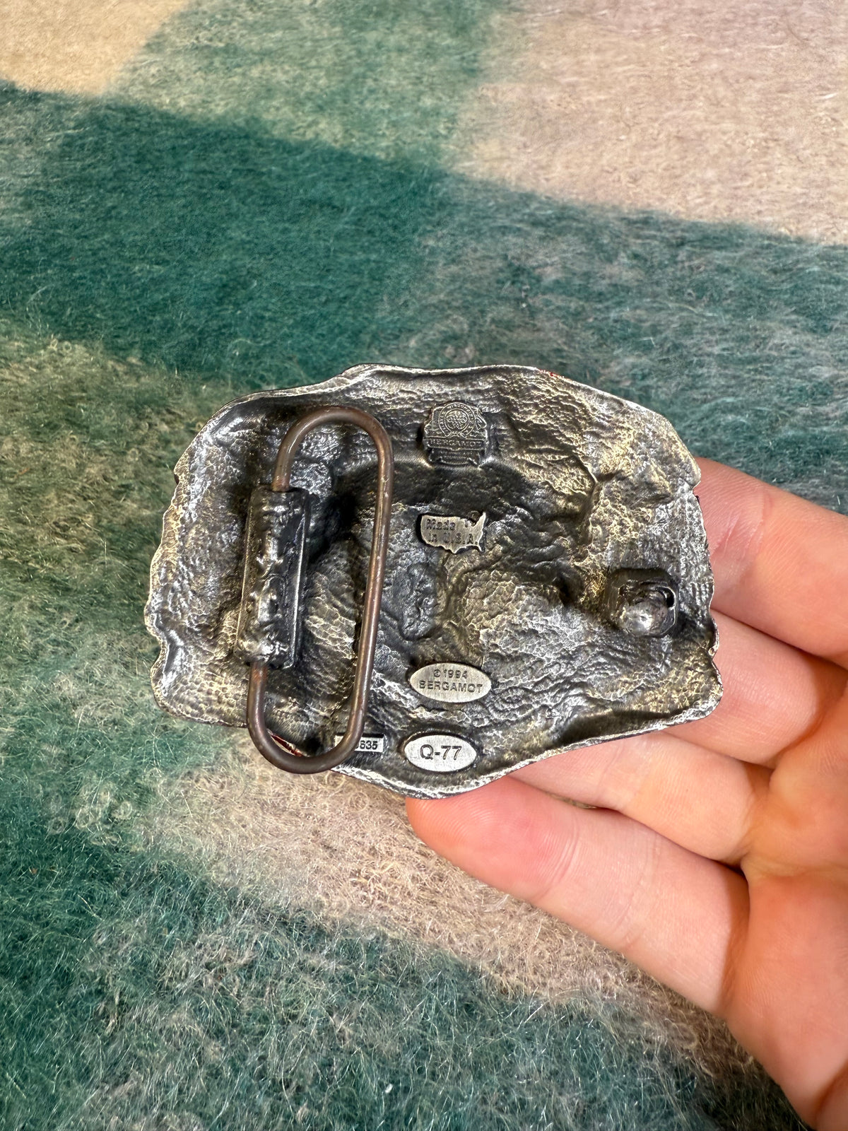 Vintage 3 Face Grim Reaper Belt Buckle