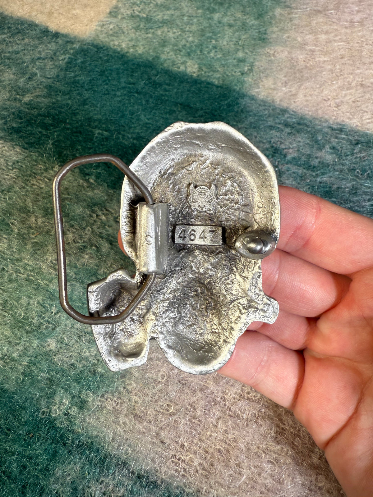 Vintage Gas Mask Belt Buckle