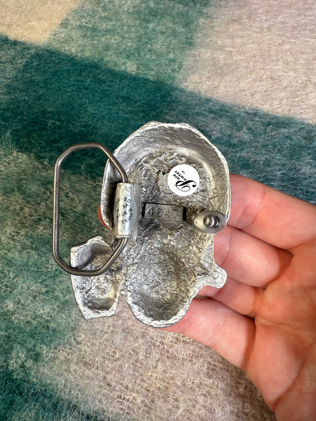 Vintage Gas Mask Belt Buckle