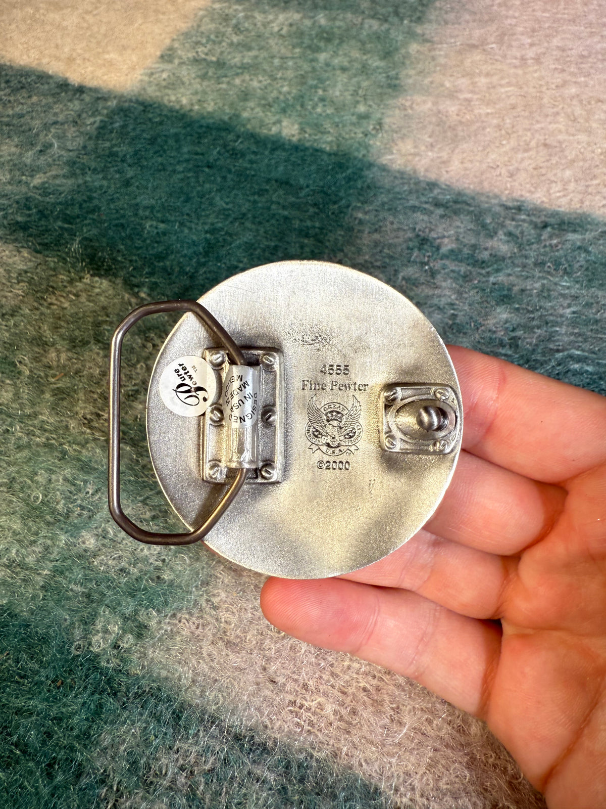 Vintage Bio-Hazard No Color Belt Buckle
