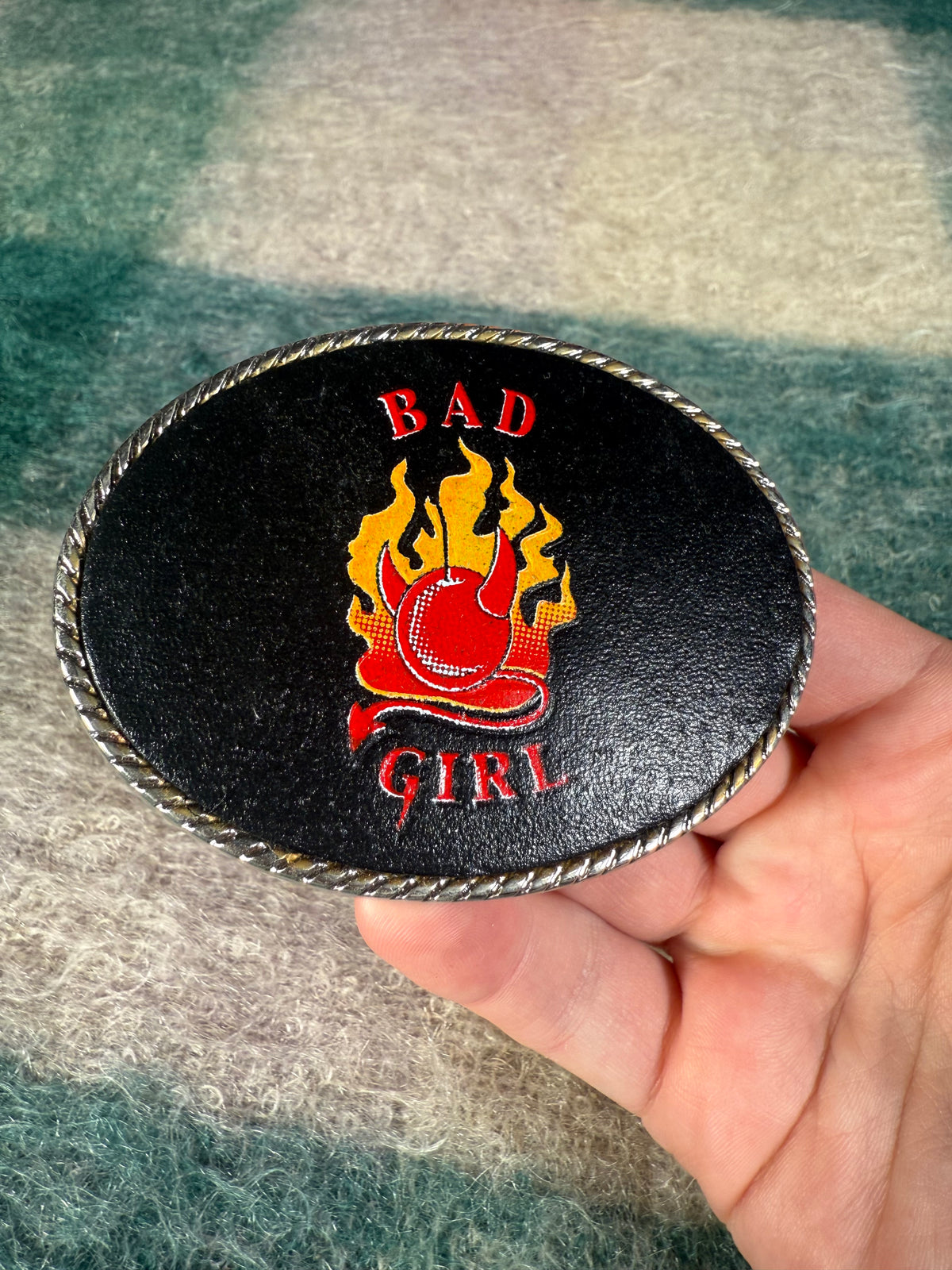 Vintage 2000s Bad Girl Devil Belt Buckle