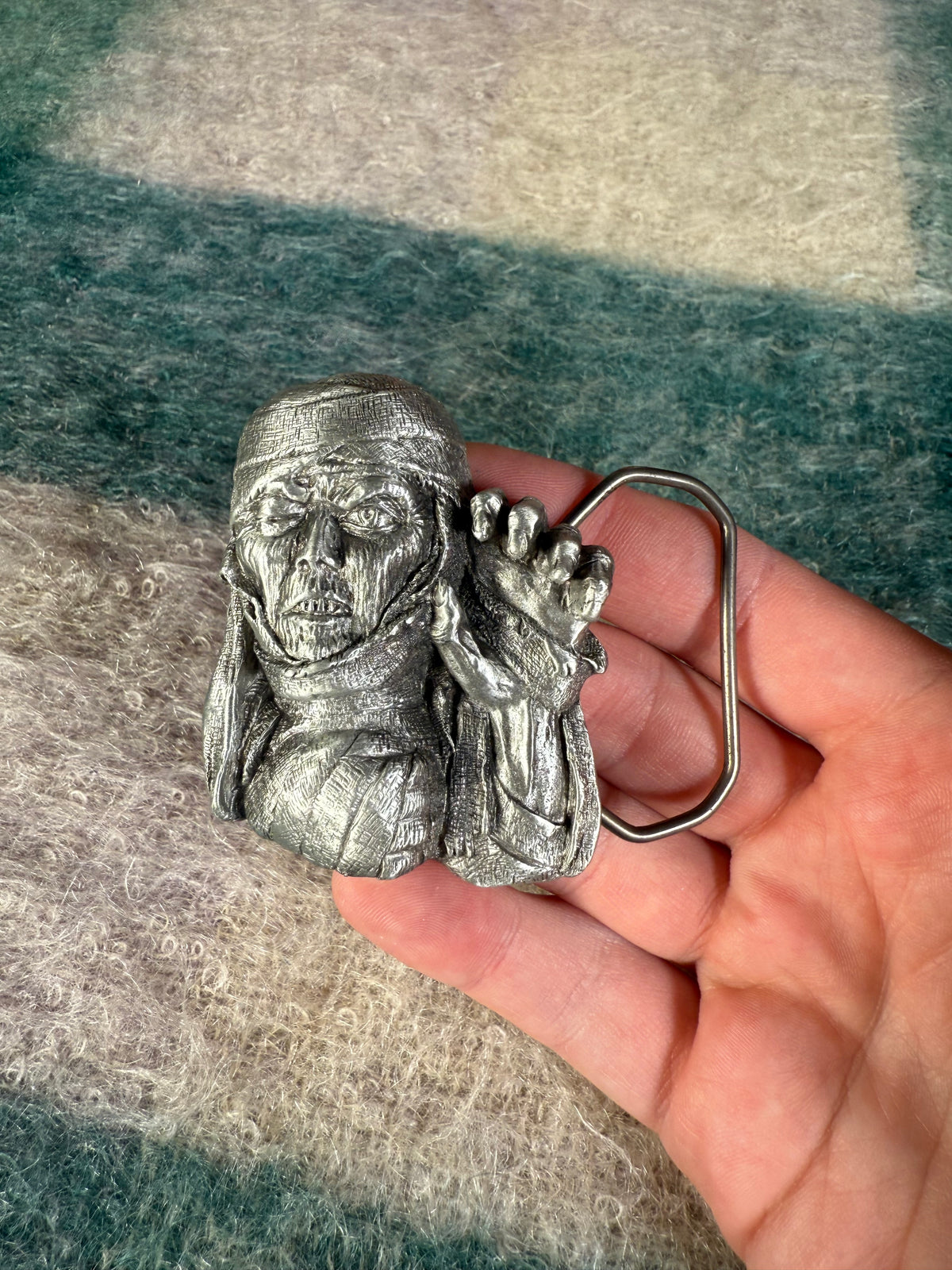 Vintage Mummy Belt Buckle