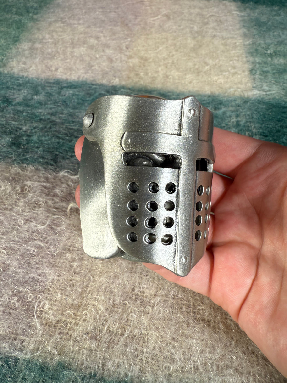 Vintage Moving Mask Zombie Belt Buckle (Read Description)