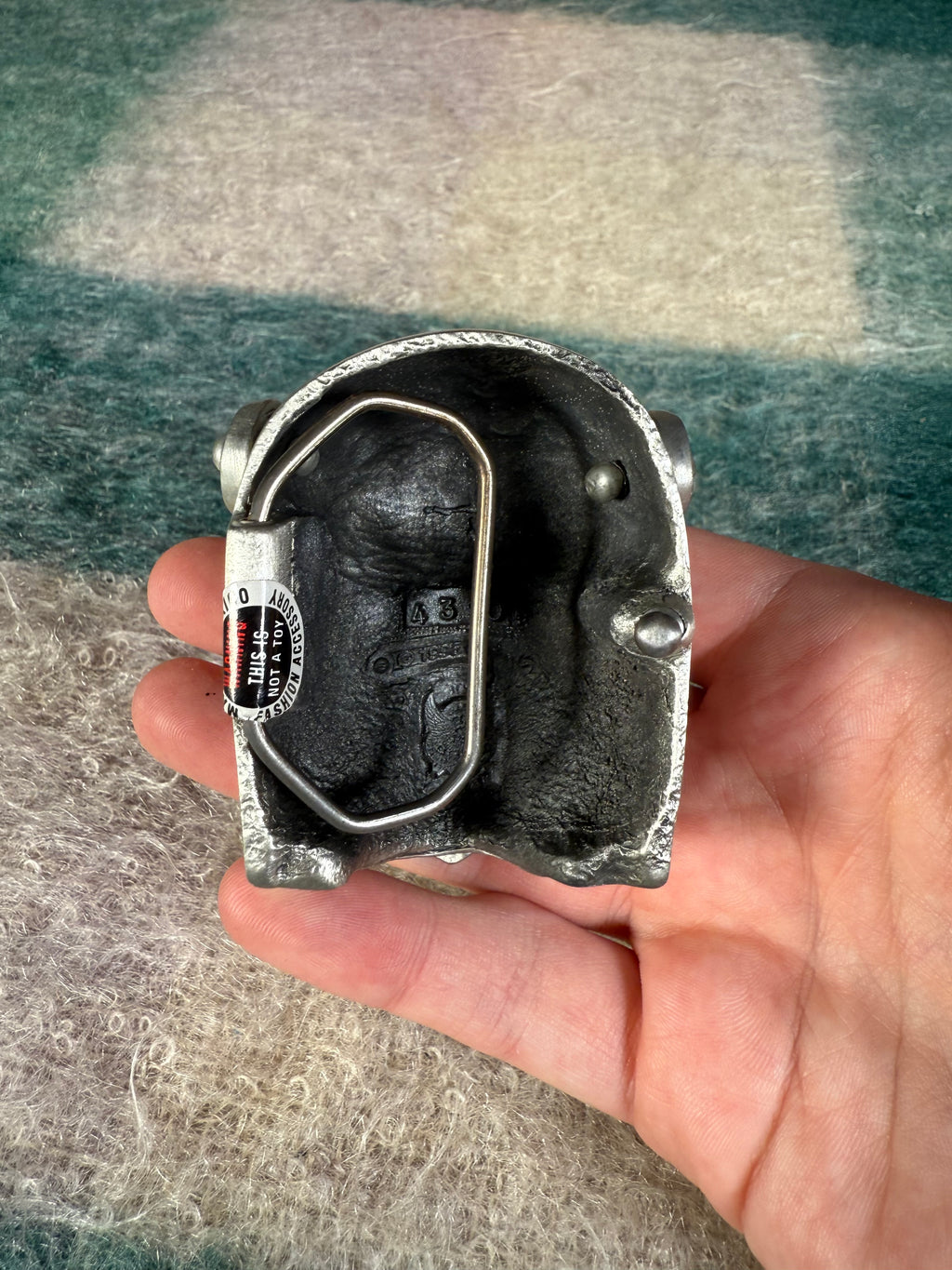 Vintage Moving Mask Zombie Belt Buckle (Read Description)
