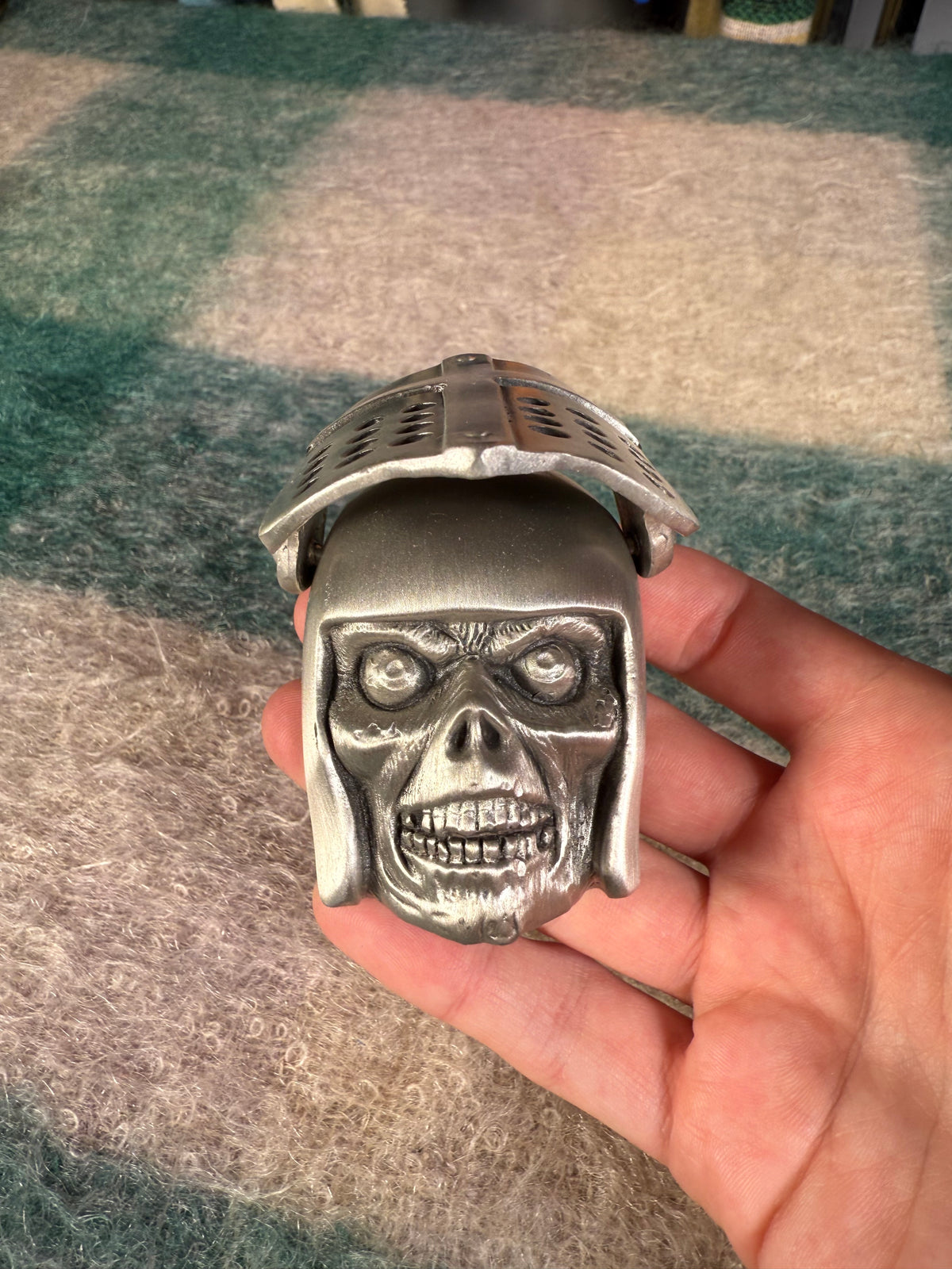 Vintage Moving Mask Zombie Belt Buckle (Read Description)