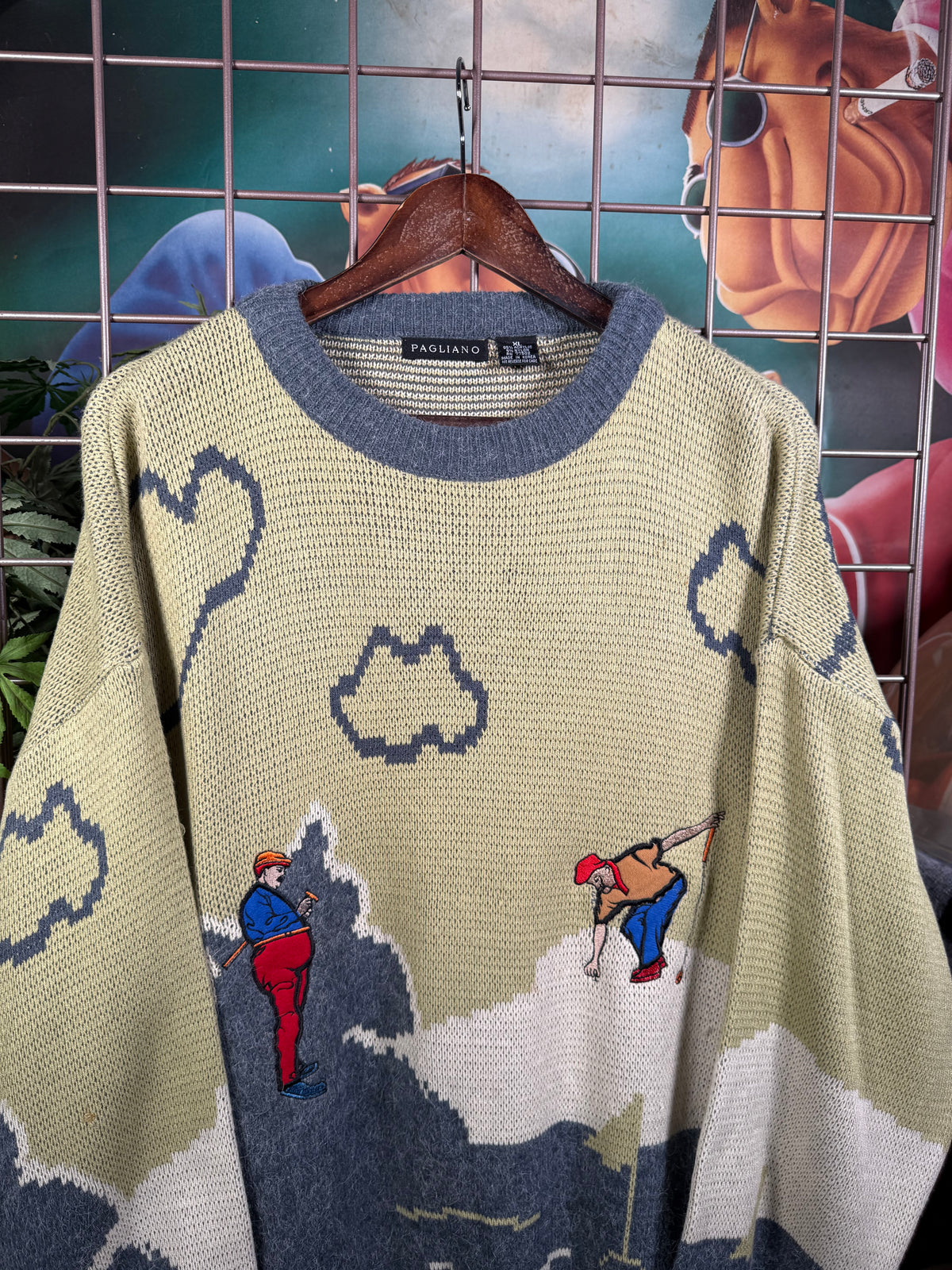 Vintage Pagliano Knit Golfer Sweater(XL)