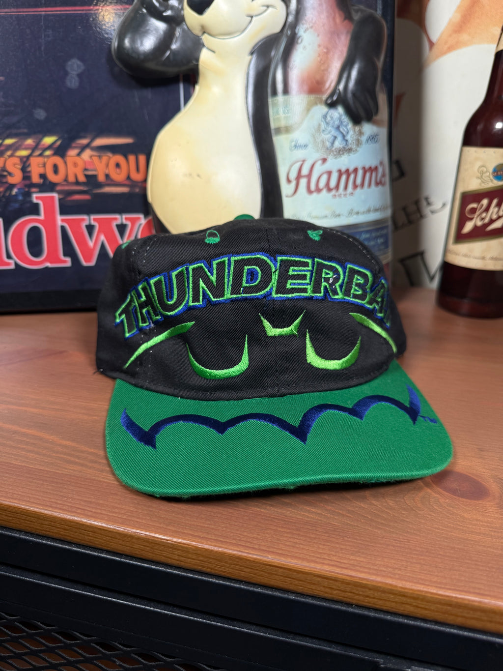 Vintage McDonalds Batman Nascar Thunderbat Youth Snapback