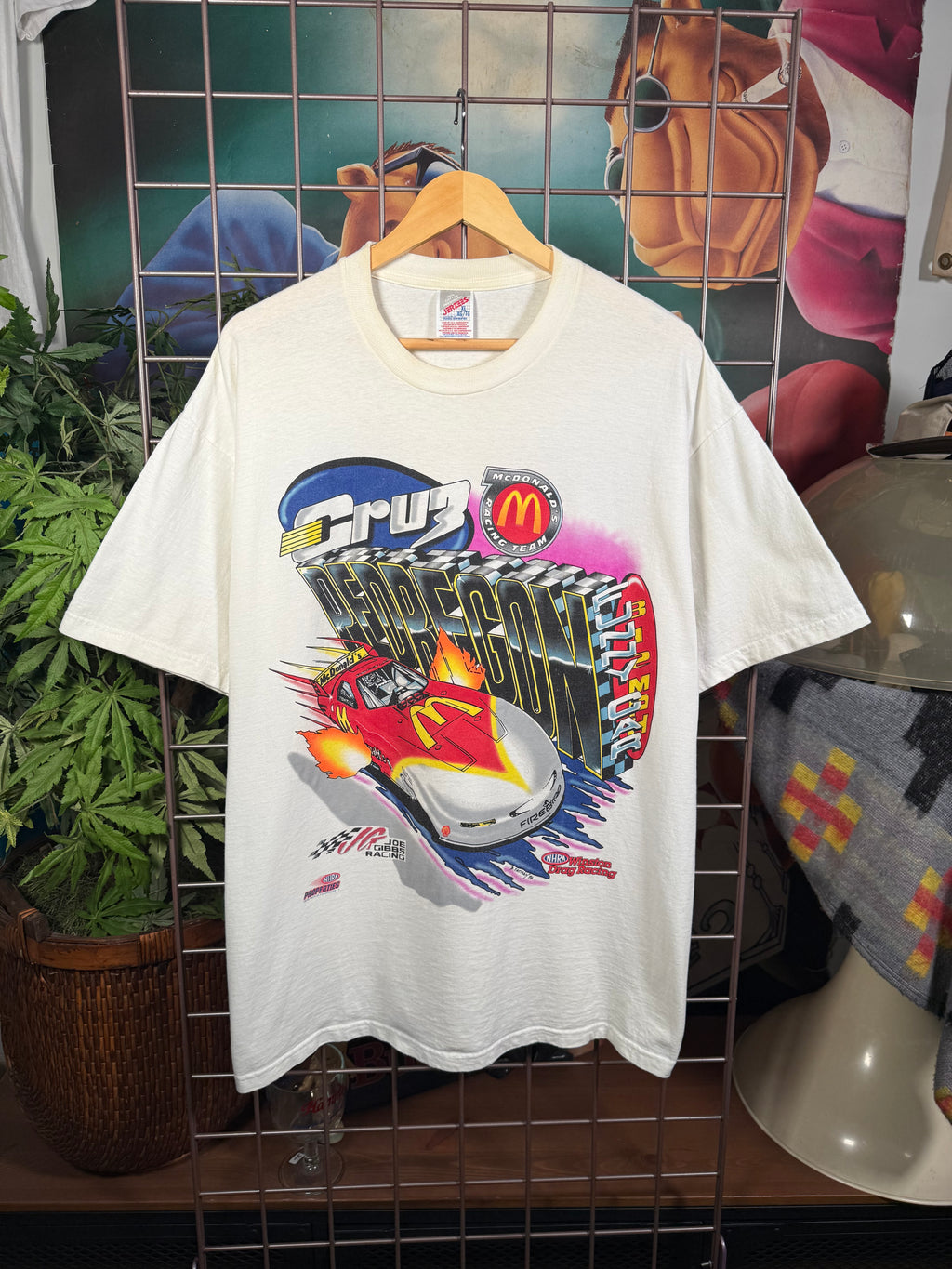 Vintage 1996 McDonalds Racing Team Drag Racing T-Shirt (XL)