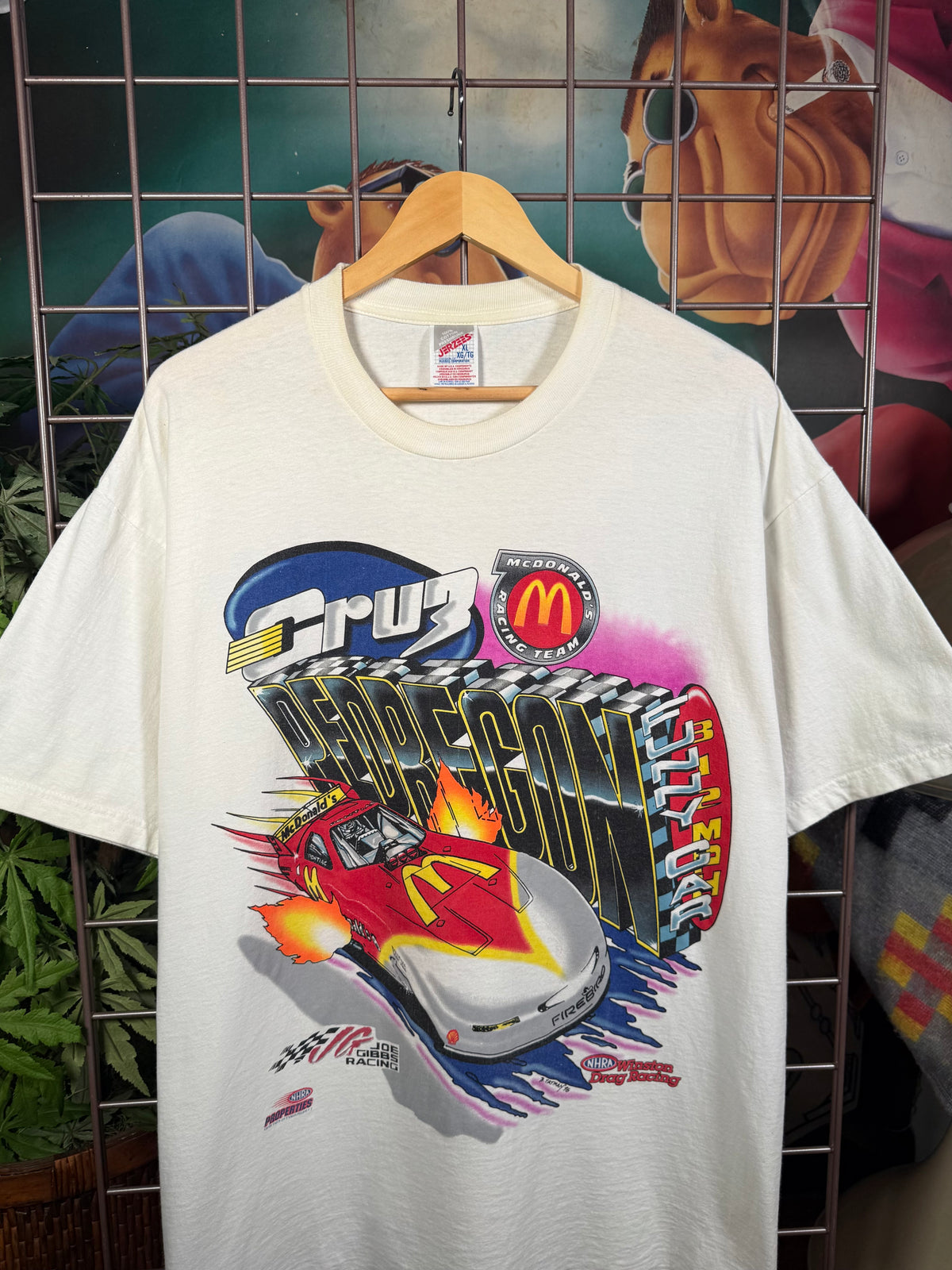 Vintage 1996 McDonalds Racing Team Drag Racing T-Shirt (XL)