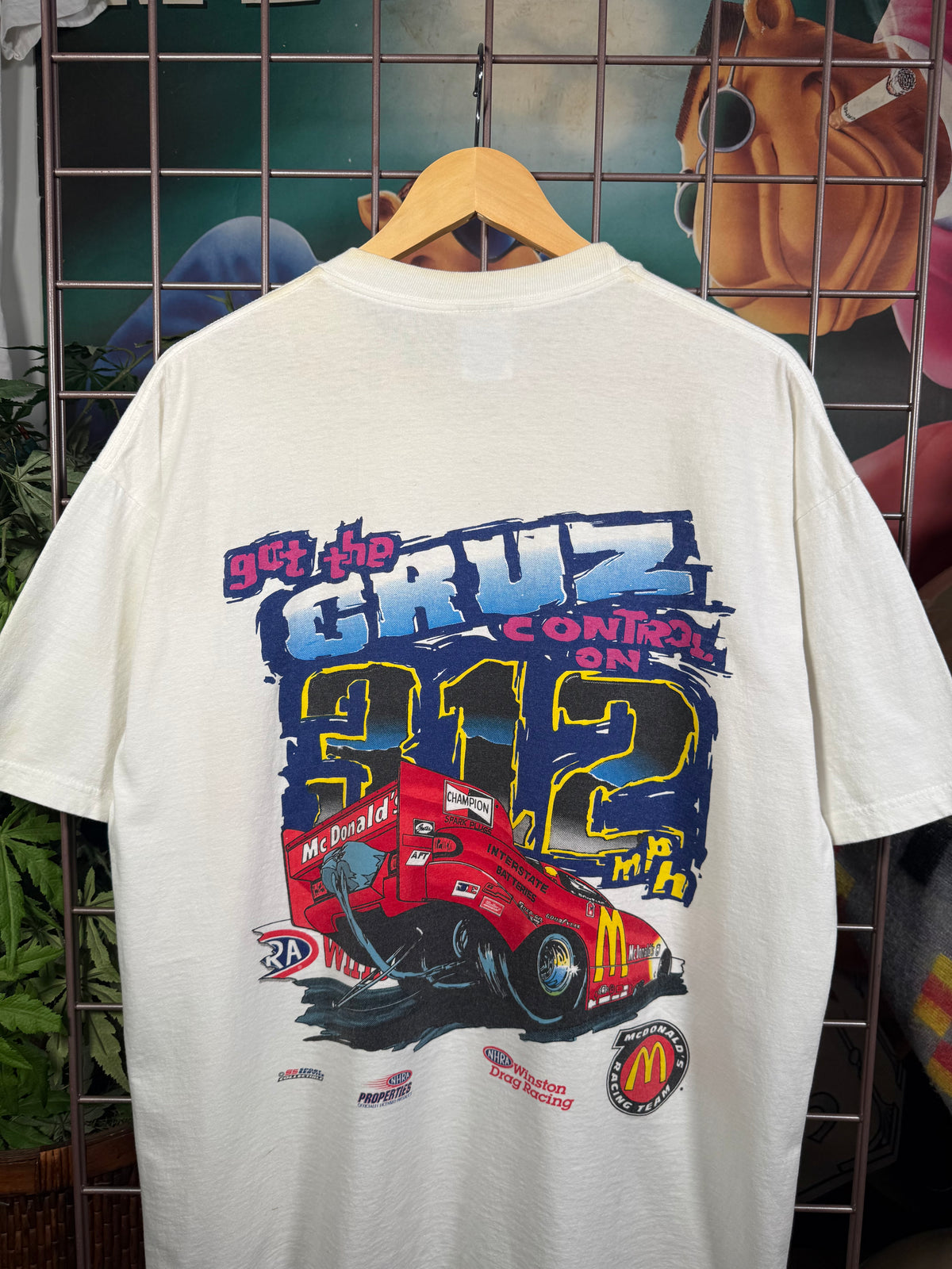 Vintage 1996 McDonalds Racing Team Drag Racing T-Shirt (XL)