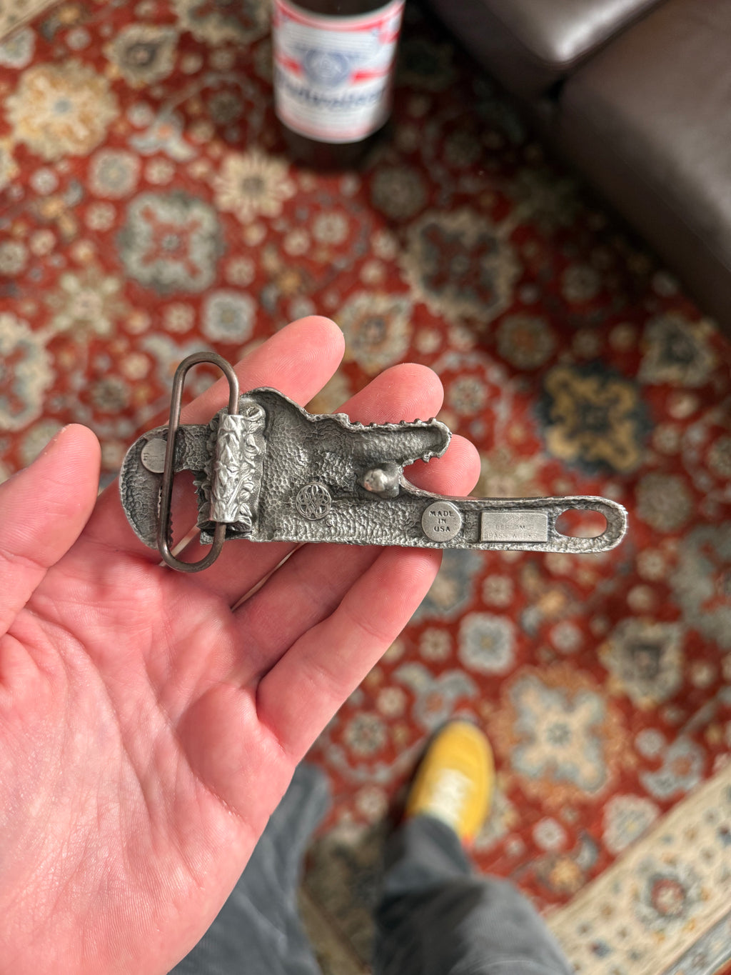 Vintage Wrench Belt Buckle