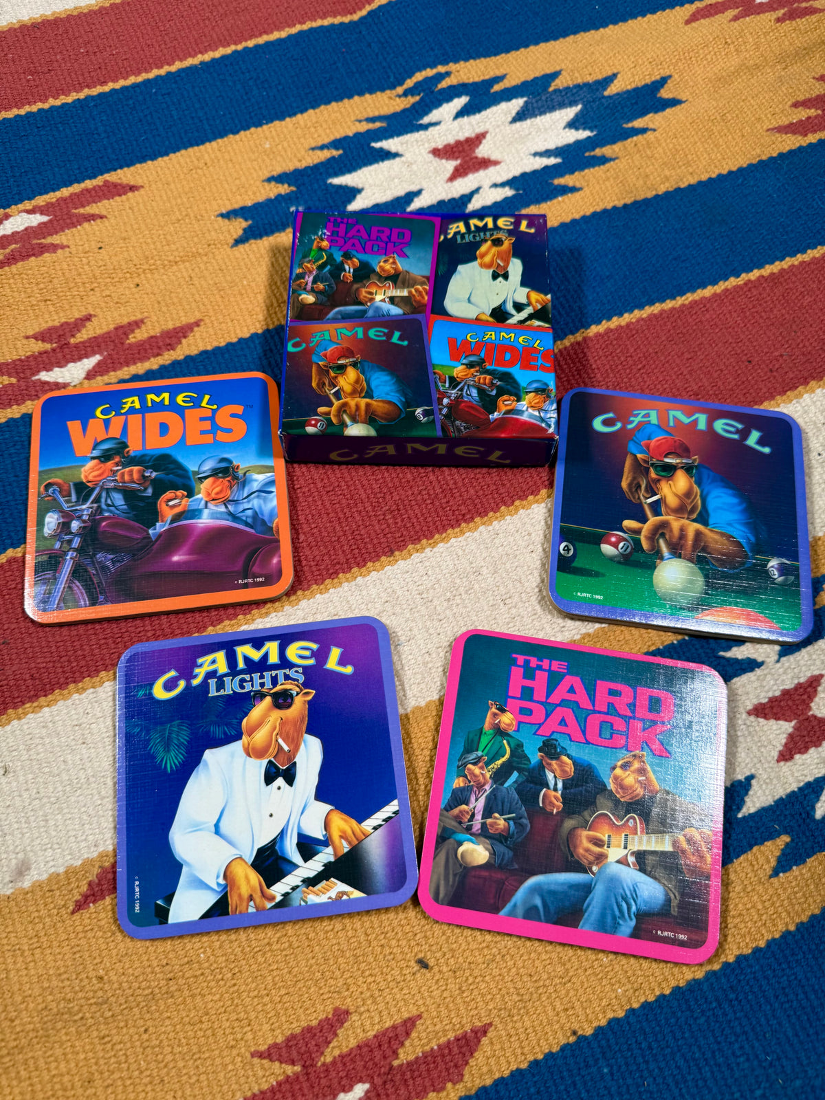 Vintage 1992 Camel Cigs Coaster Set