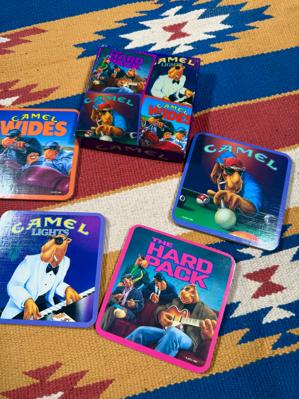 Vintage 1992 Camel Cigs Coaster Set
