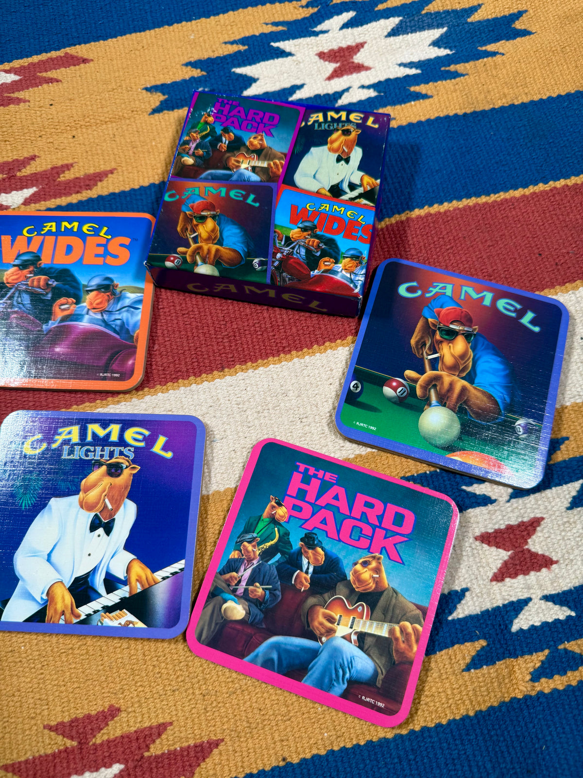 Vintage 1992 Camel Cigs Coaster Set