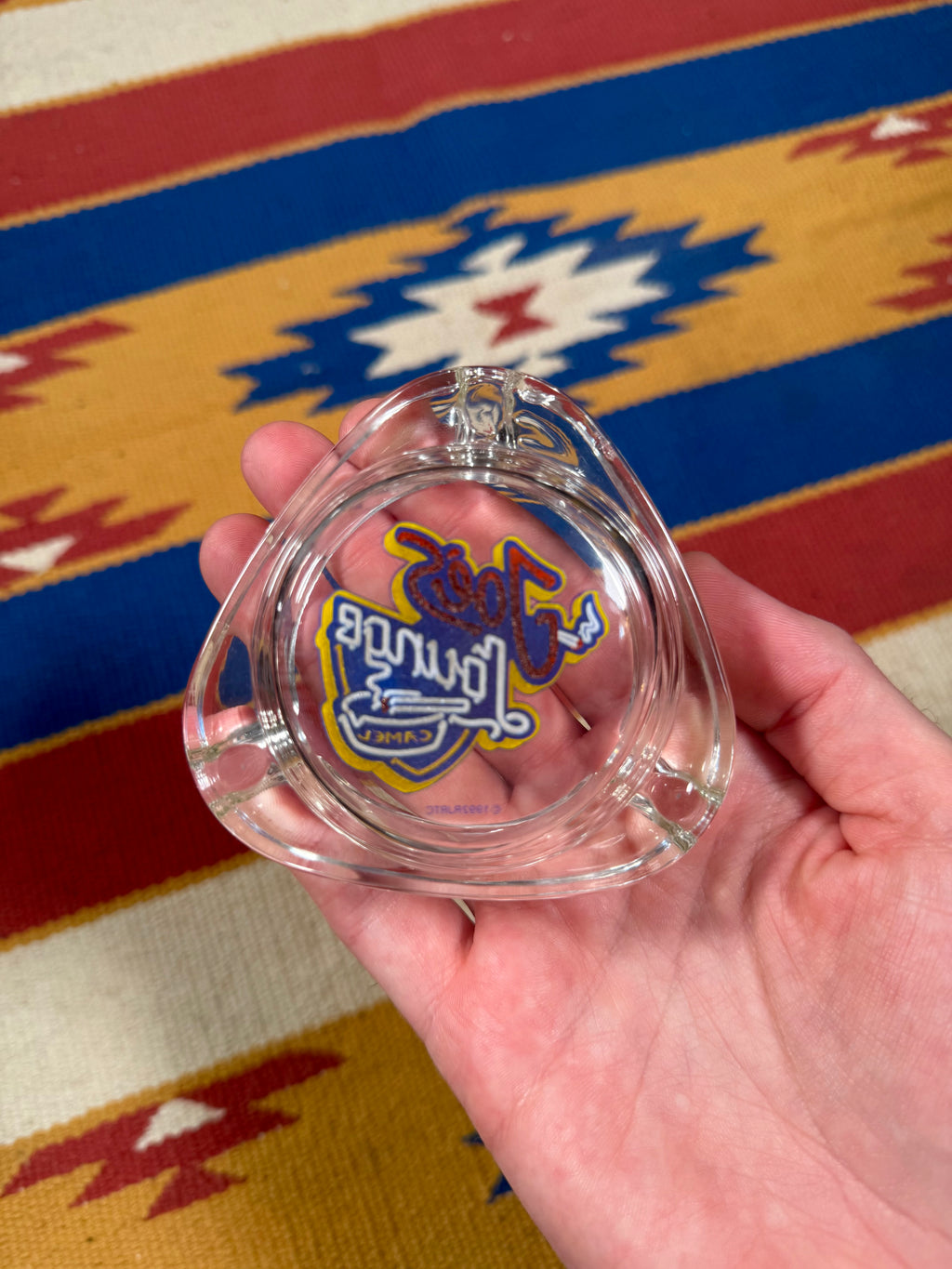 Vintage 1992 Joe’s Lounge Camel Cigs Glass Ashtray