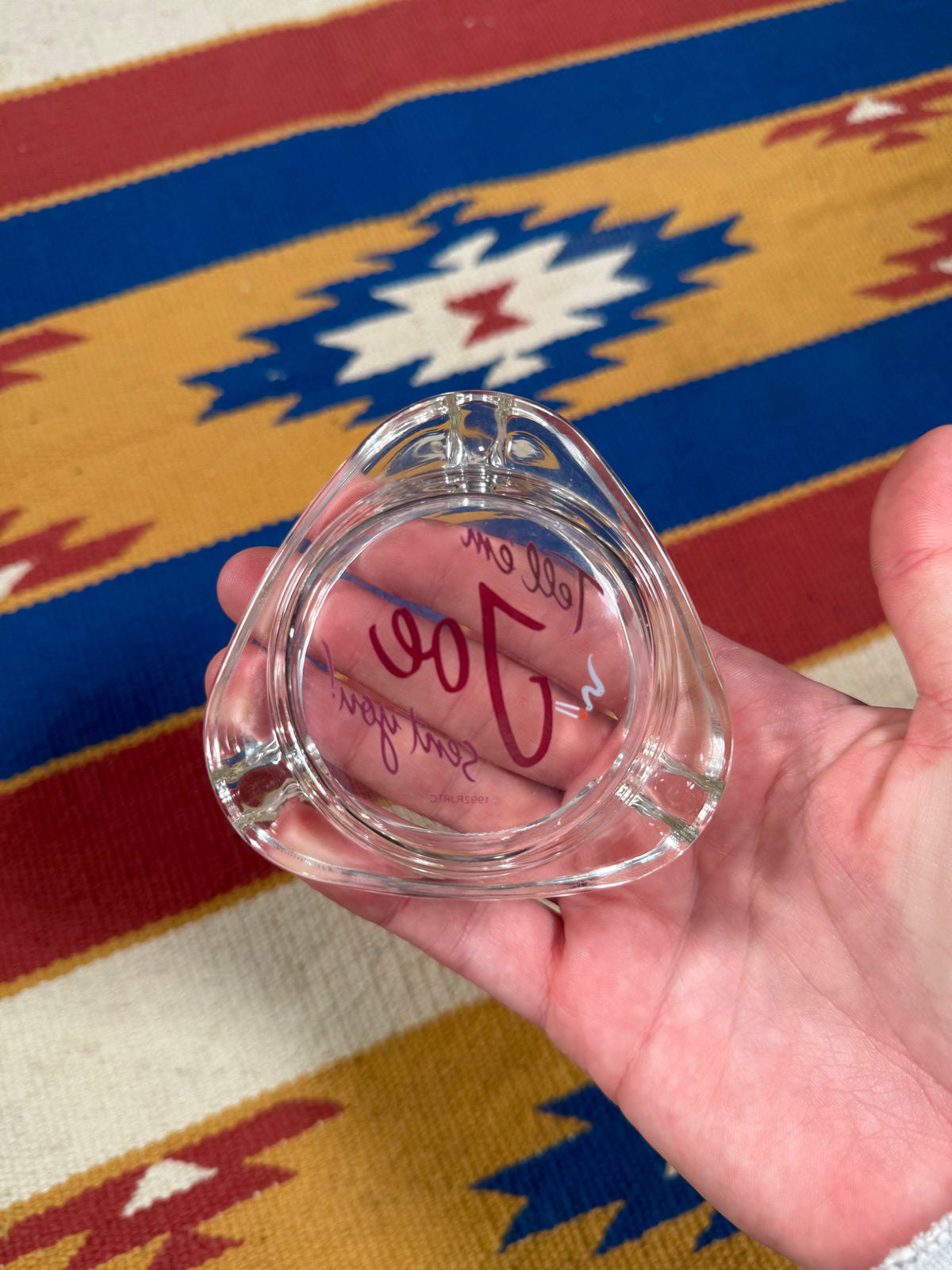 Vintage 1992 “Tell ‘Em Joe Sent You” Camel Cigs Glass Ashtray