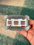 Vintage 2000s Feeling Lucky? Slot Machine Belt Buckle
