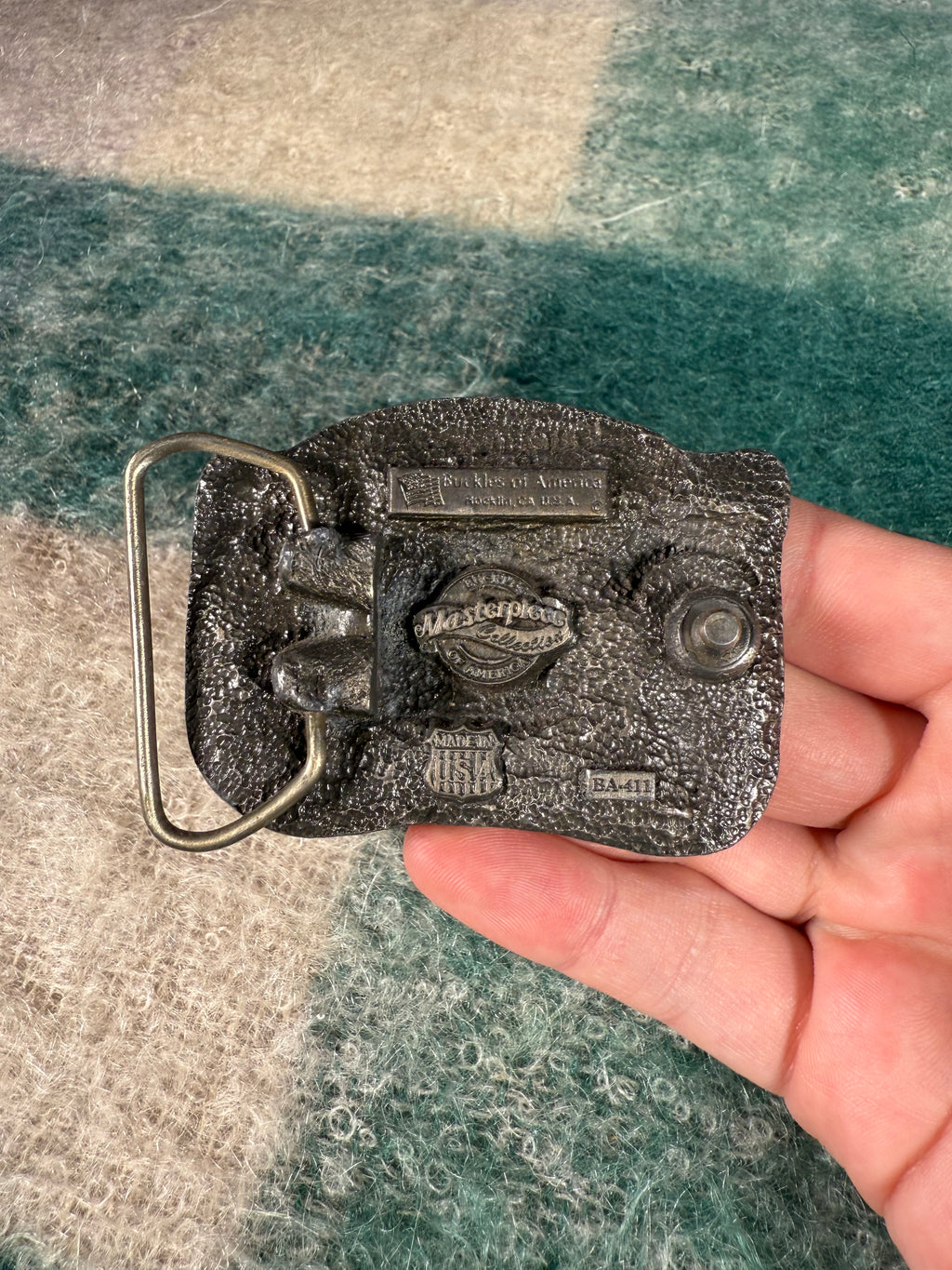 Vintage Atlantic City Slot Machine Belt Buckle
