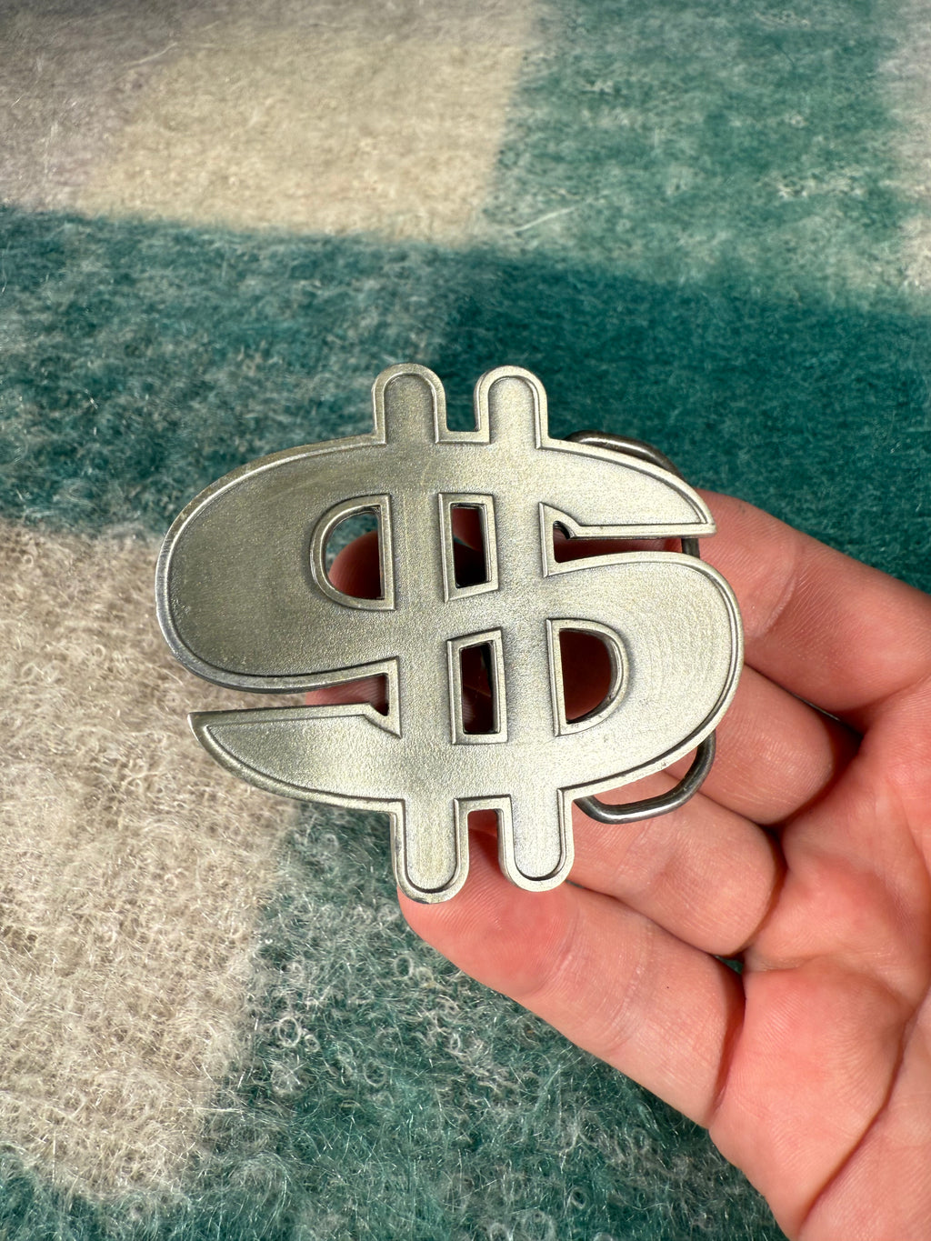 Vintage 2000s $ Money Sign Belt Buckle