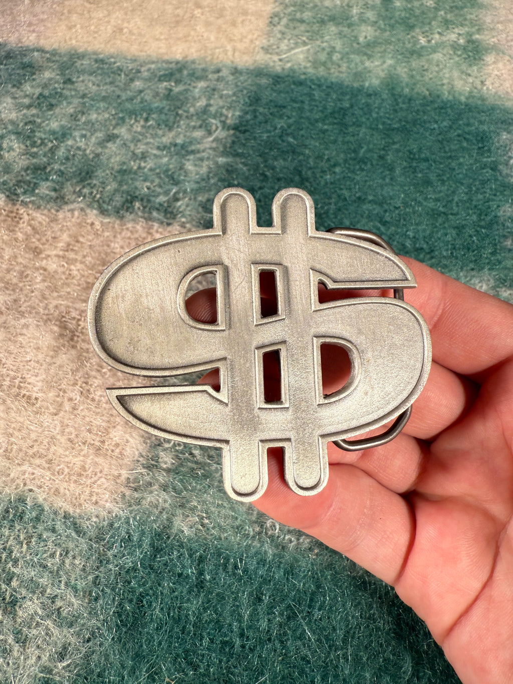 Vintage 2000s $ Money Sign Belt Buckle