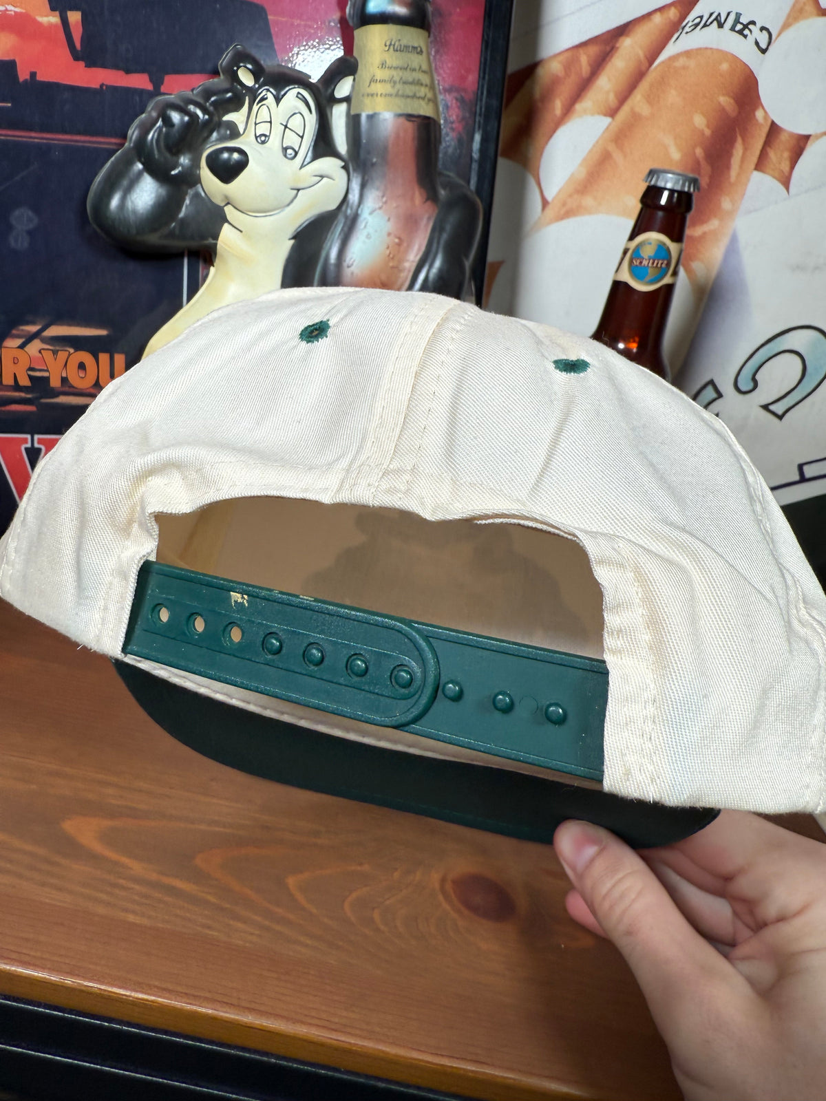 Vintage 1994 Taz In Flannel And Boots Snapback Hat