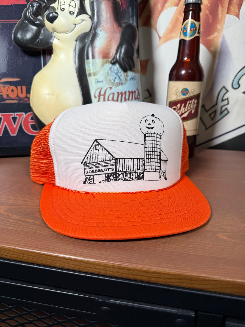 Vintage Jack-O-Lantern Farm Trucker Hat