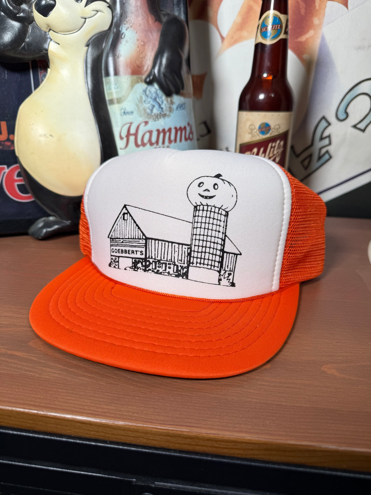 Vintage Jack-O-Lantern Farm Trucker Hat